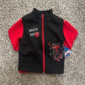 Spiderman Black and Red Kids Sweater